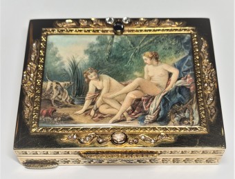snuff box miniature painting