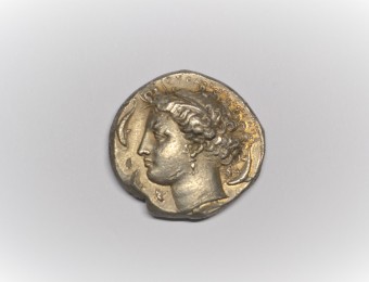 SICILY, Syracuse. Dionysios I. 405-367 BC.  Dekadrachm , by Euainetos