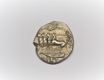 SICILY, Syracuse. Dionysios I. 405-367 BC.  Dekadrachm , by Euainetos